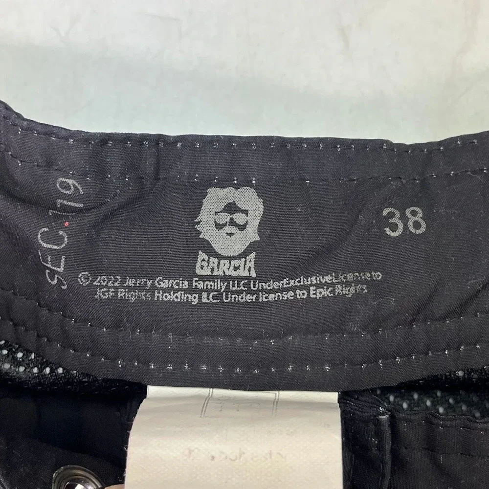 Section 119 Jerry Garcia Bertha Skeleton Board Shorts Mens Grateful Dead Size 38